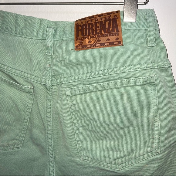 Forenza Authentico made in the USA sage green denim shorts size small - Picture 4 of 6
